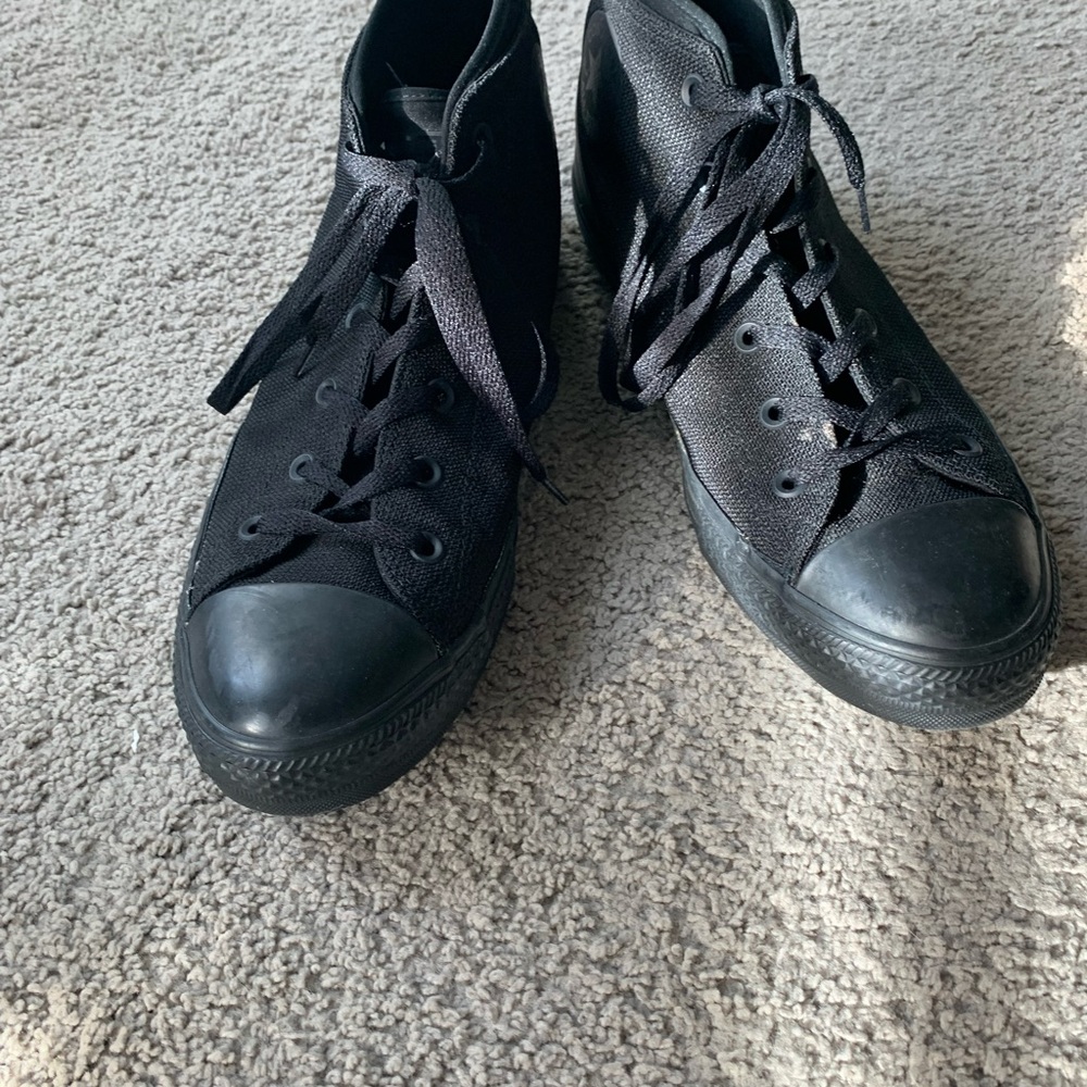 Black High-Top Sneakers